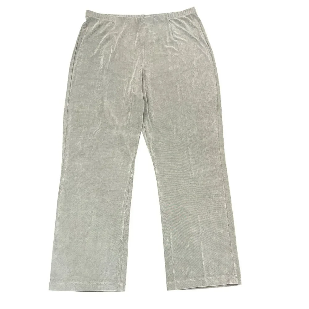 CHICO'S TRAVELERS  Pull On Pants Sage Green Sz 3R (US XL)